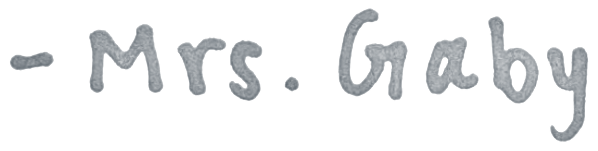 Mrs. Gaby's signature