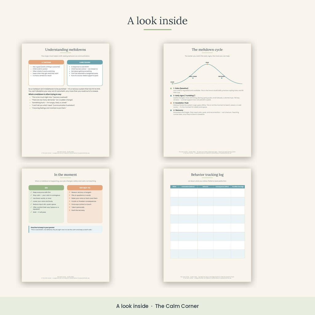 MELTDOWN & BEHAVIOR TOOLKIT