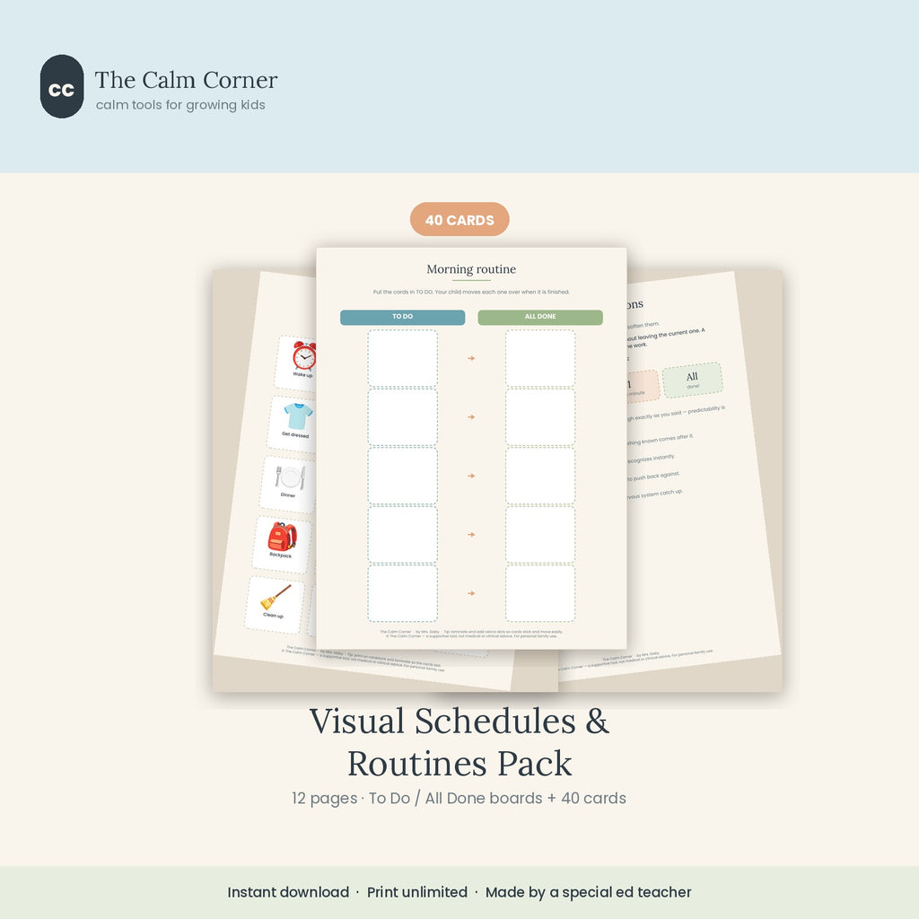 VISUAL SCHEDULES & ROUTINES PACK