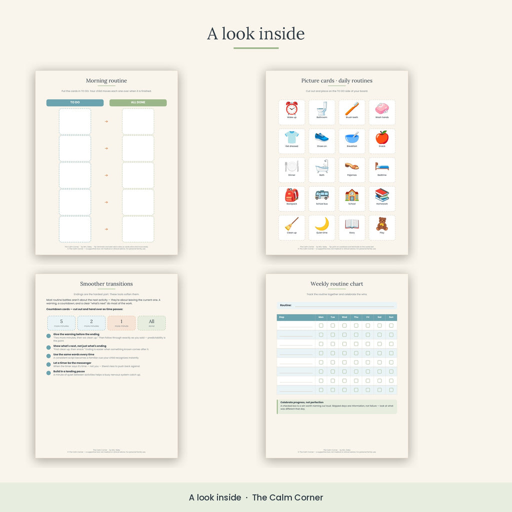 VISUAL SCHEDULES & ROUTINES PACK